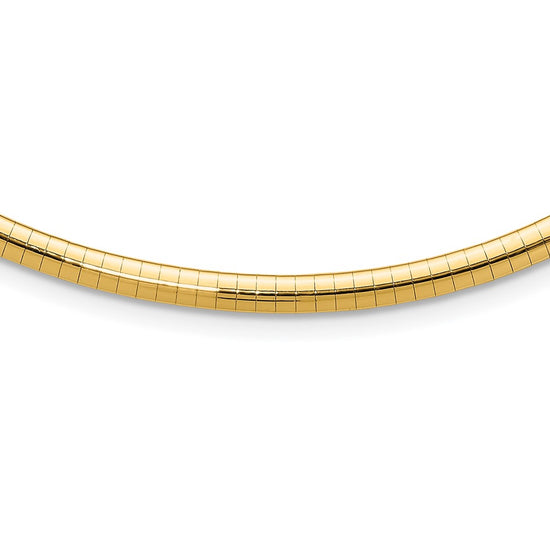 Gold Polished Omega Necklaces