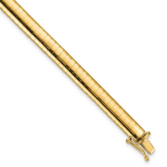 Gold Polished Omega Necklaces
