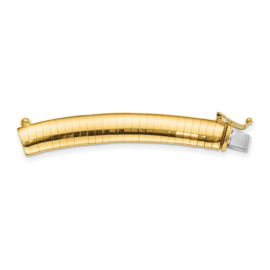 Gold Polished Omega Necklaces