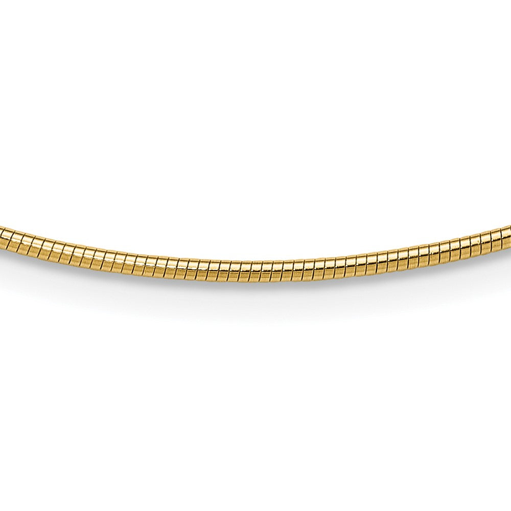 Gold Polished Omega Necklaces