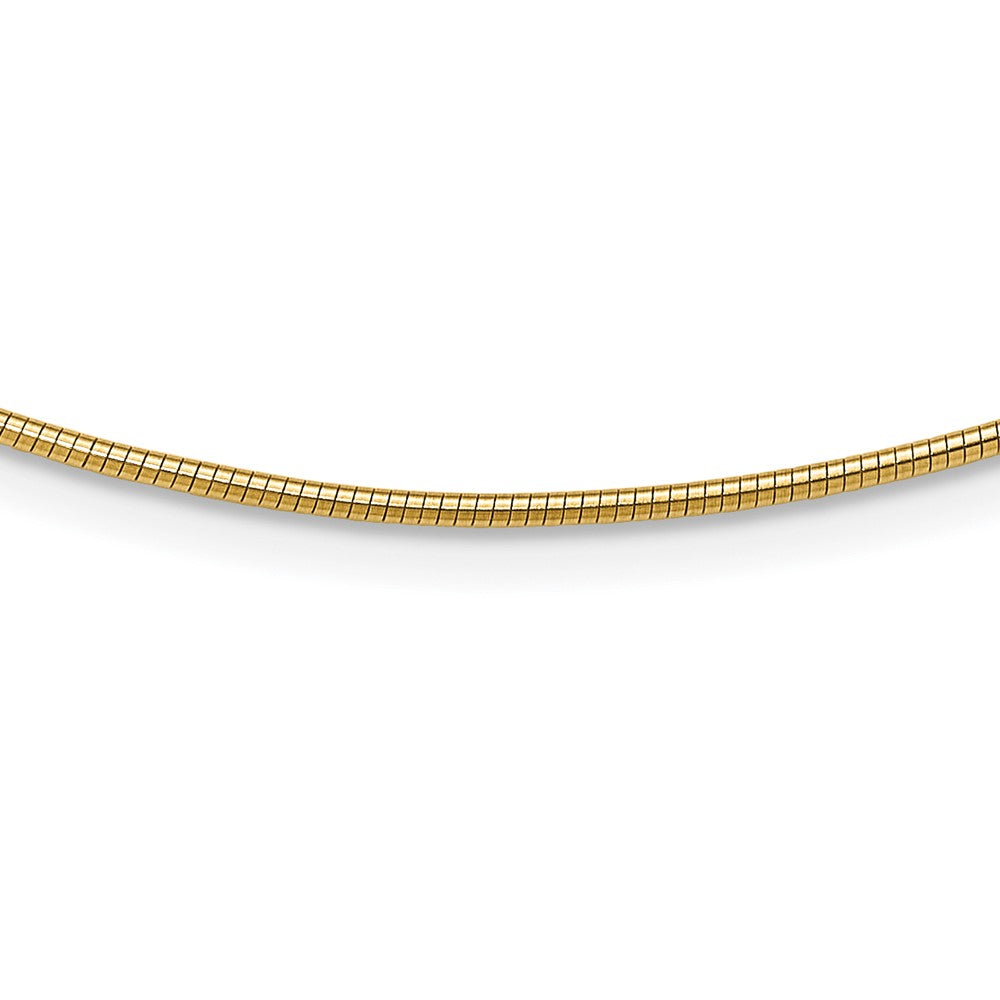 Gold Polished Omega Necklaces