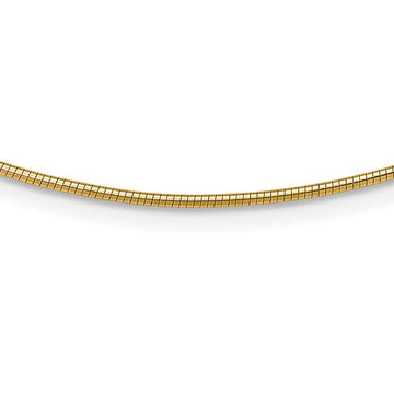 Gold Polished Omega Necklaces
