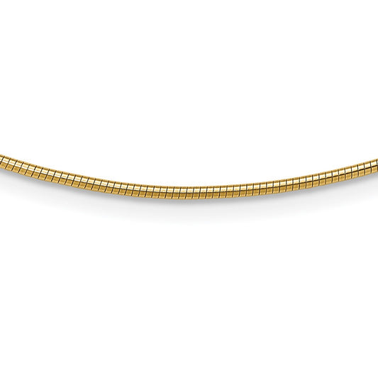Gold Polished Omega Necklaces