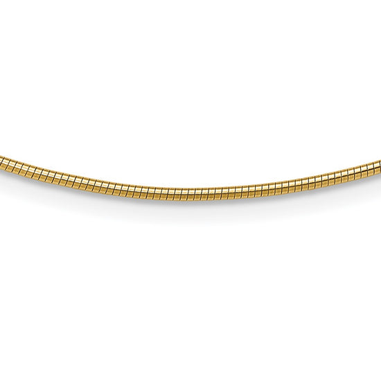 Gold Polished Omega Necklaces