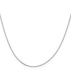 10k White Gold .5mm Box Chain