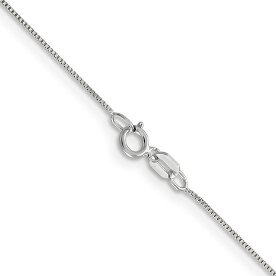 10k White Gold .5mm Box Chain