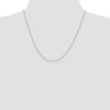 10K White Gold .7mm Box Chain