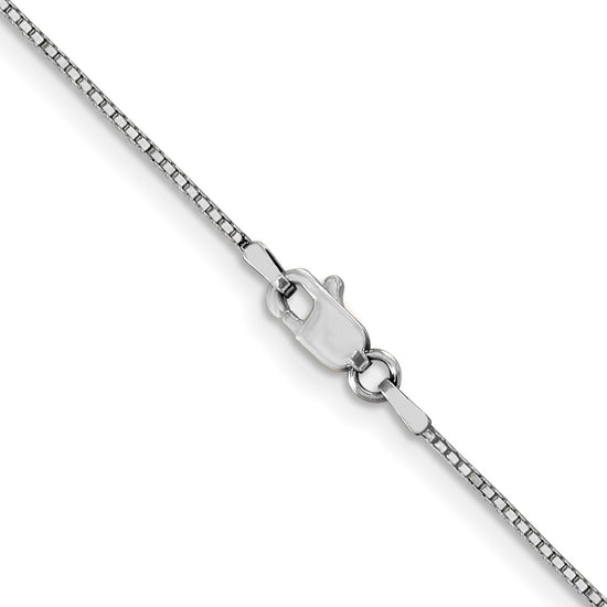 10k White Gold .9mm Box Chain
