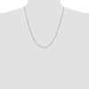 10k White Gold .9mm Box Chain