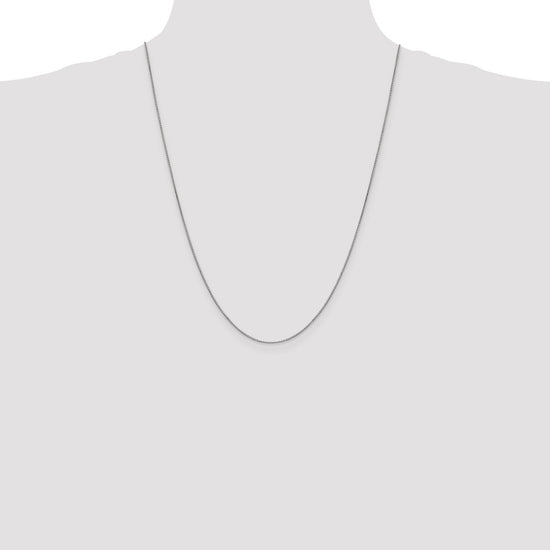 10k White Gold .9mm Box Chain
