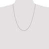 10k White Gold 1mm Box Chain
