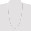 10k White Gold 1mm Box Chain