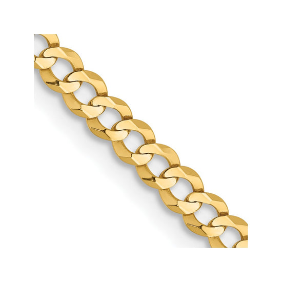 Gold (10K & 14K) Lightweight Flat Cuban Chain