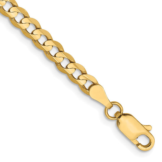 Gold (10K & 14K) Open Concave Curb Chain