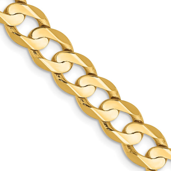 Gold (10K & 14K) Open Concave Curb Chain