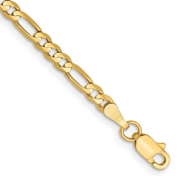 Gold (10K & 14K) Concave Open Figaro Chain