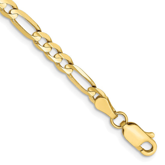Gold (10K & 14K) Concave Open Figaro Chain