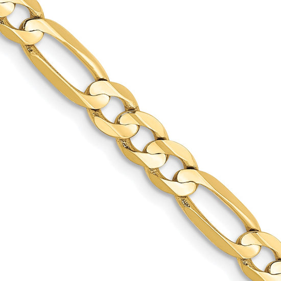Gold (10K & 14K) Concave Open Figaro Chain
