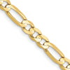 Gold (10K & 14K) Concave Open Figaro Chain
