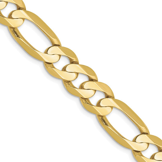 Gold (10K & 14K) Concave Open Figaro Chain