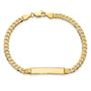 10k Flat Curb Link ID Bracelet
