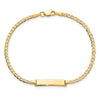 10k Flat Curb Link ID Bracelet