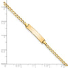 10k Flat Curb Link ID Bracelet