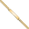 10k Flat Curb Link ID Bracelet