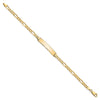 10k Figaro Link ID Bracelet