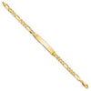10k Figaro Link ID Bracelet
