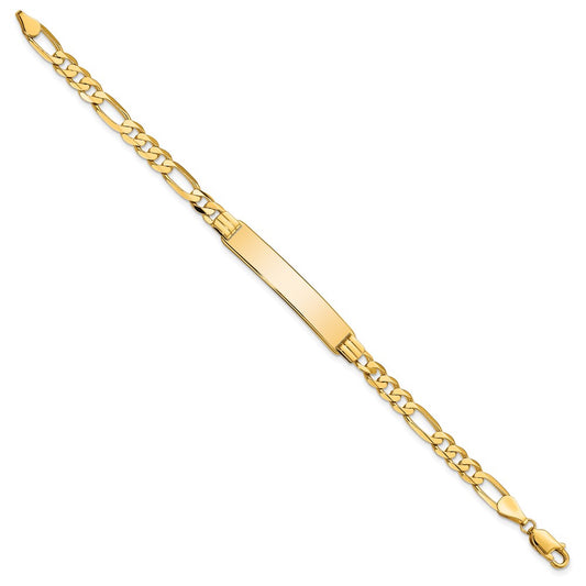 10k Figaro Link ID Bracelet
