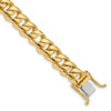 10k 9.6mm Hand-Polished Rounded Curb Link 9 inch Bracelet