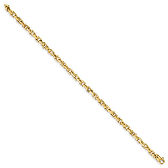 Gold Hand-Polished Fancy Link Chain