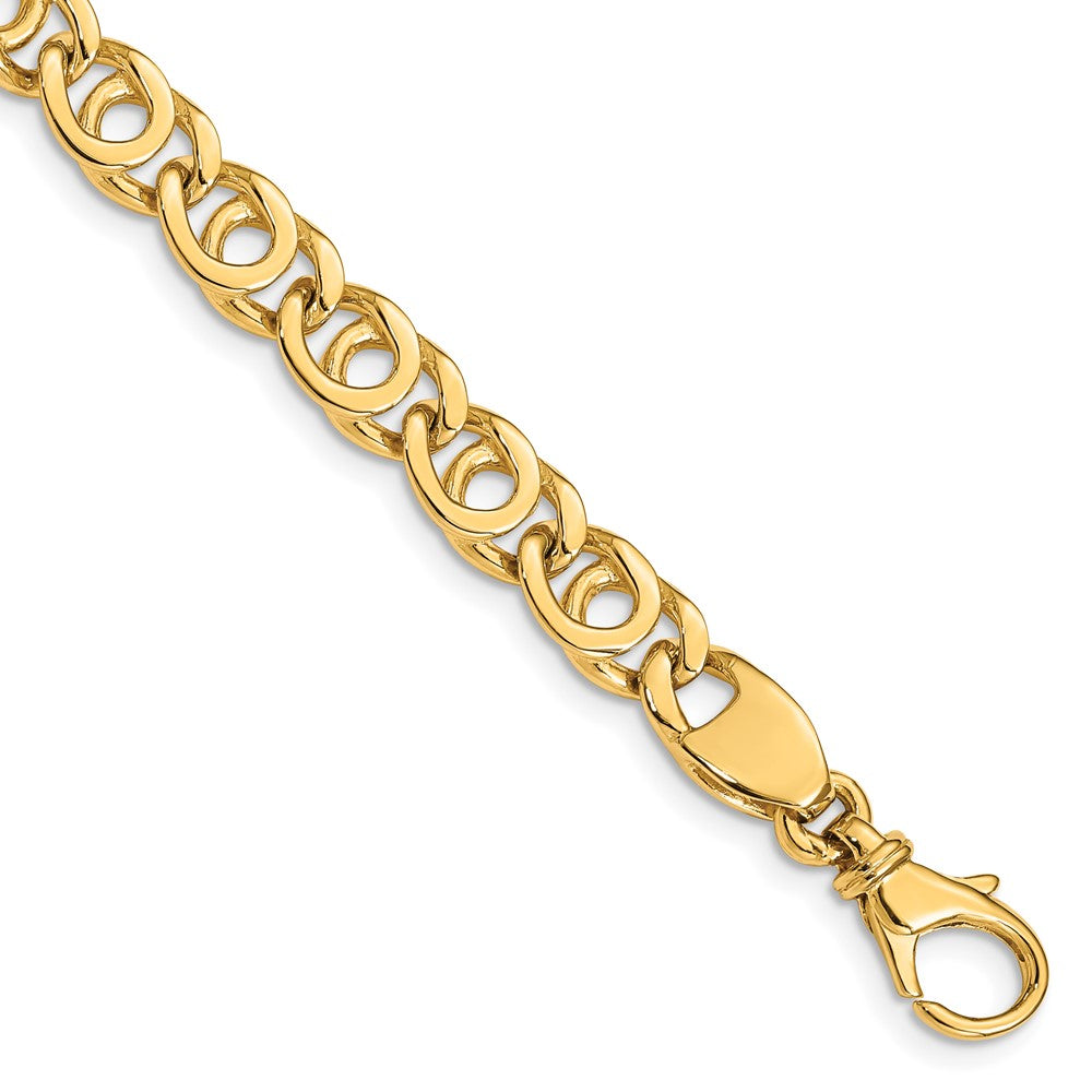 Gold Polished Fancy Link Chain
