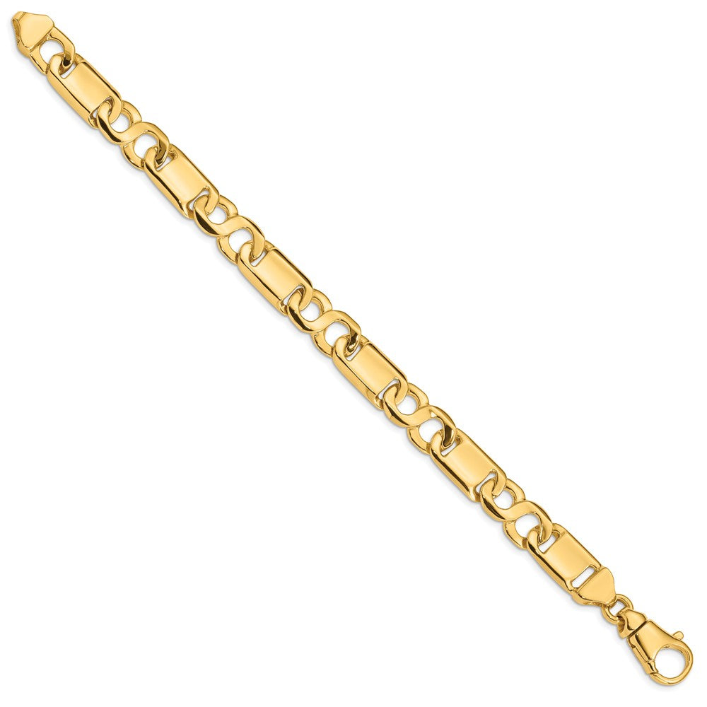 Gold Hand-polished Fancy Link Chain