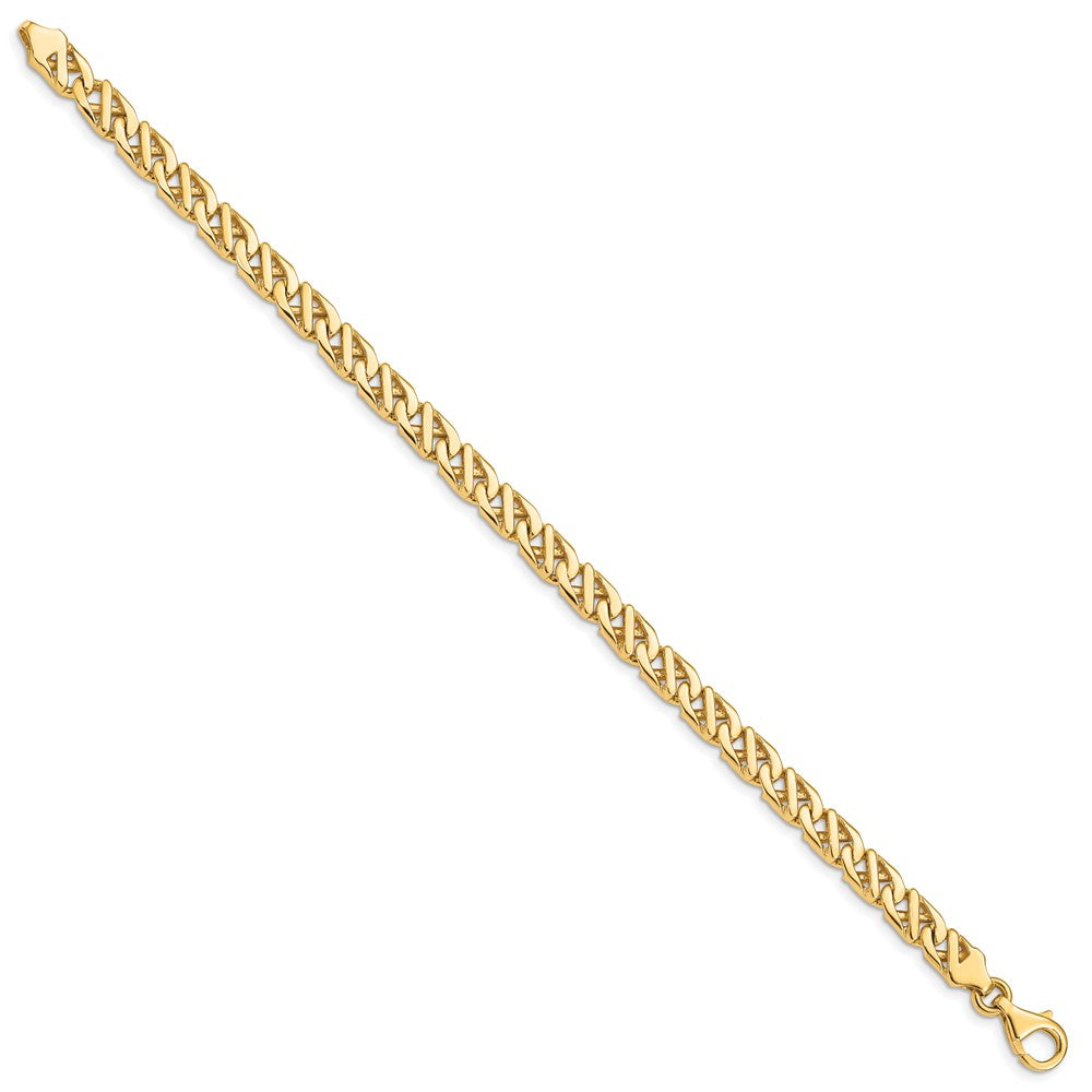 Gold Hand-Polished Fancy Link Chain
