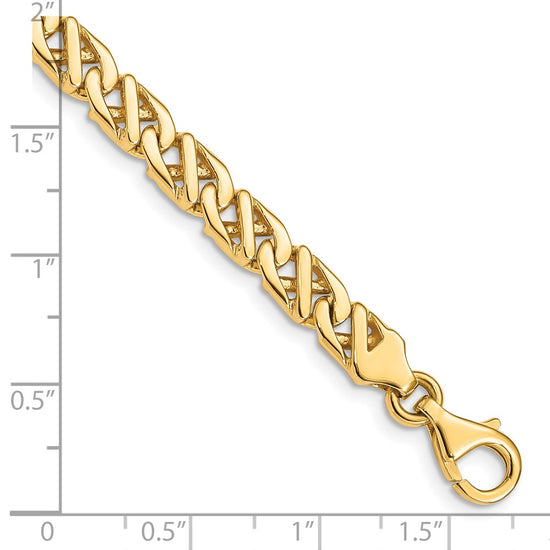 Gold Hand-Polished Fancy Link Chain