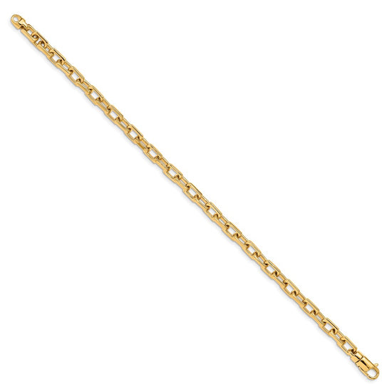 Gold Hand-polished Fancy Link Chain