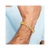 10k 10.75mm Hand-Polished Fancy Curb Link 9 inch Bracelet