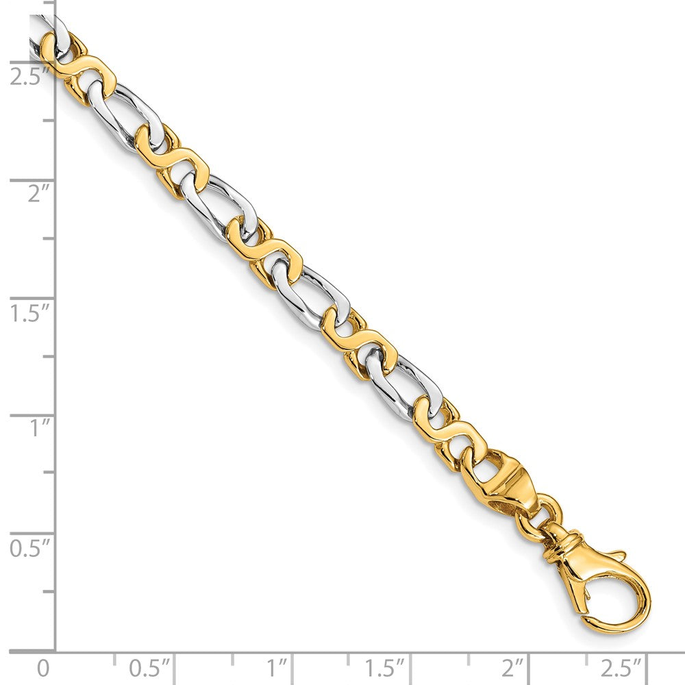 Gold Polished Fancy Link Chain