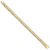 Two-Tone Gold Hand-Polished Fancy Link Chain