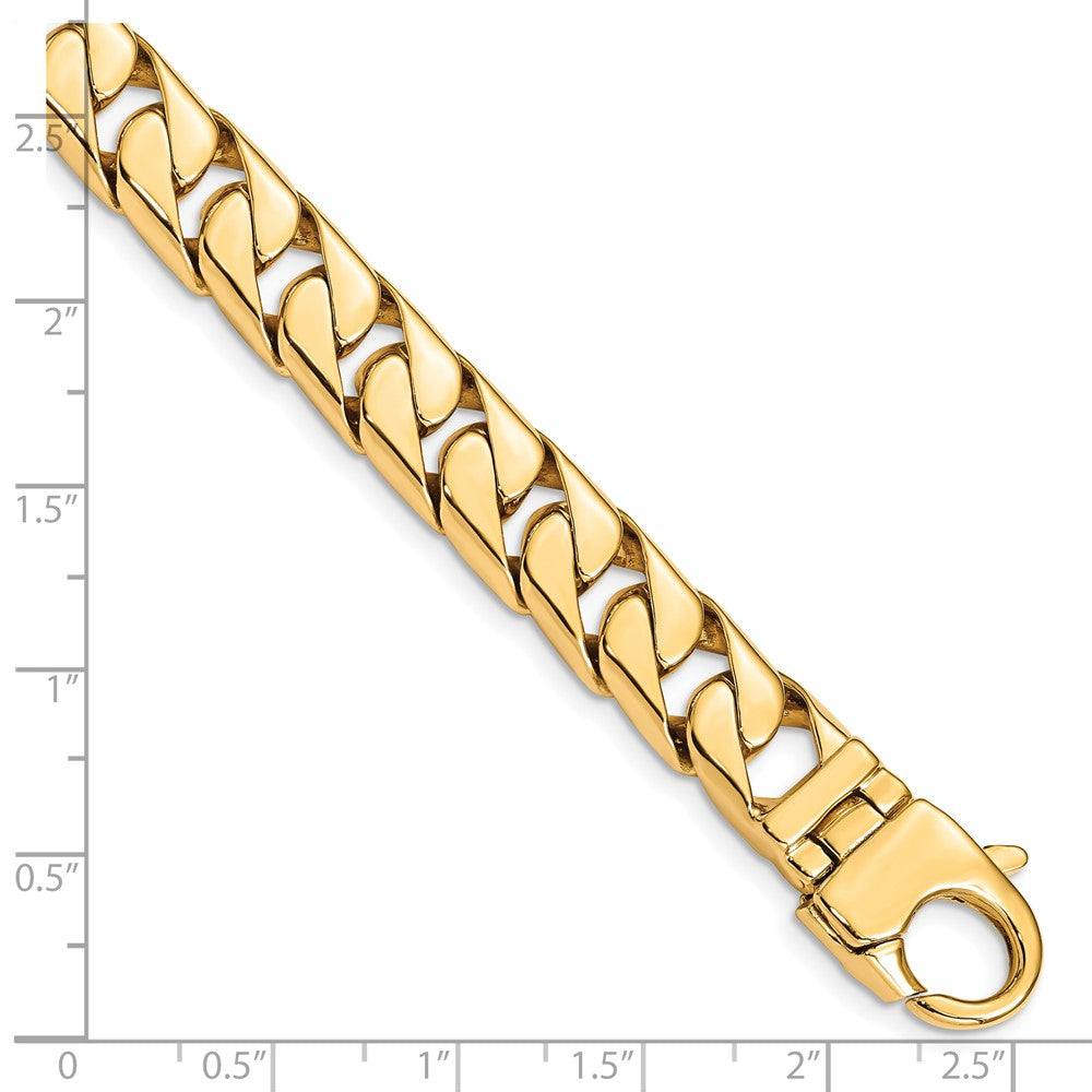 Gold Hand-polished Long Link Half Round Curb Chain