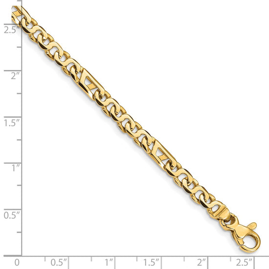 Gold Hand-Polished Fancy Link Chain
