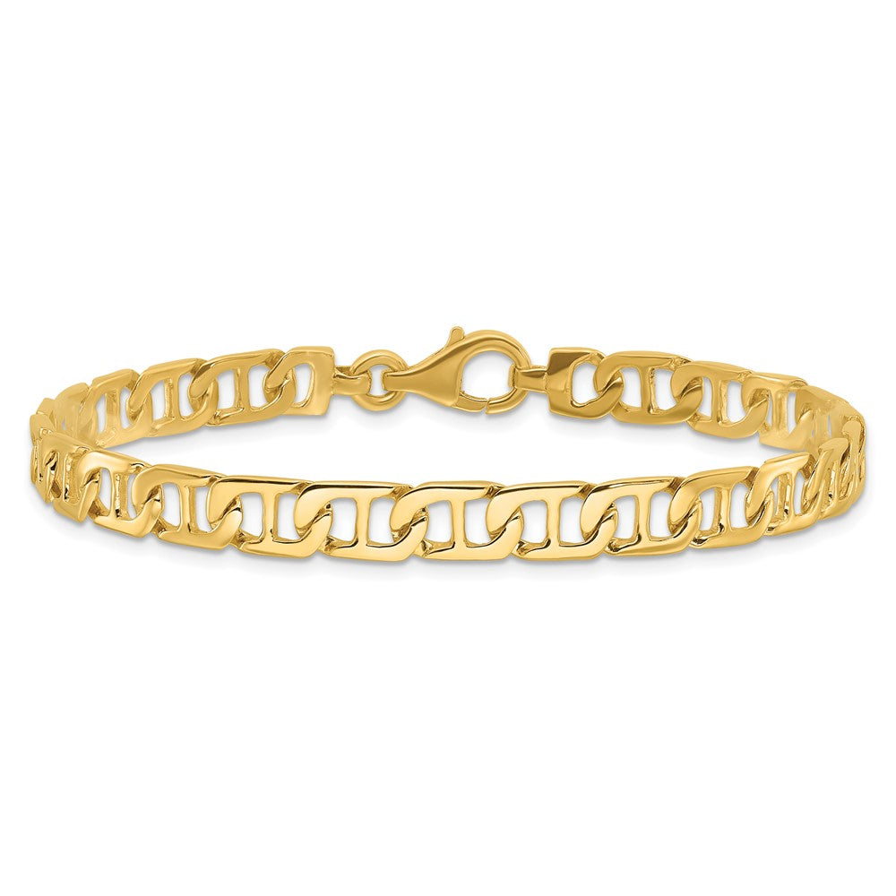 Gold Hand-Polished Fancy Anchor Chain