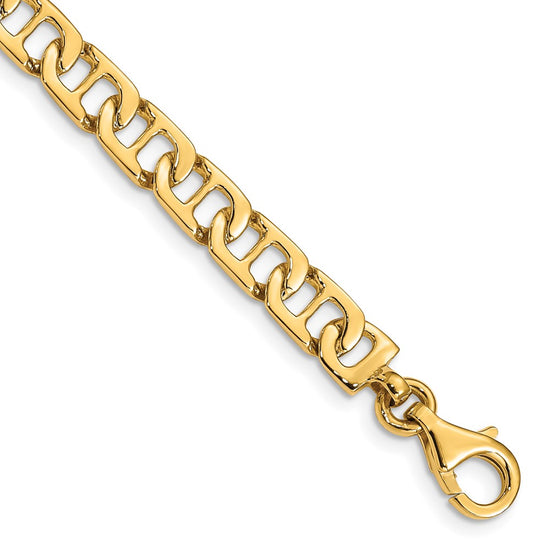 Gold Hand-Polished Fancy Anchor Chain