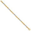 Gold Hand-polished Fancy Link Bracelet