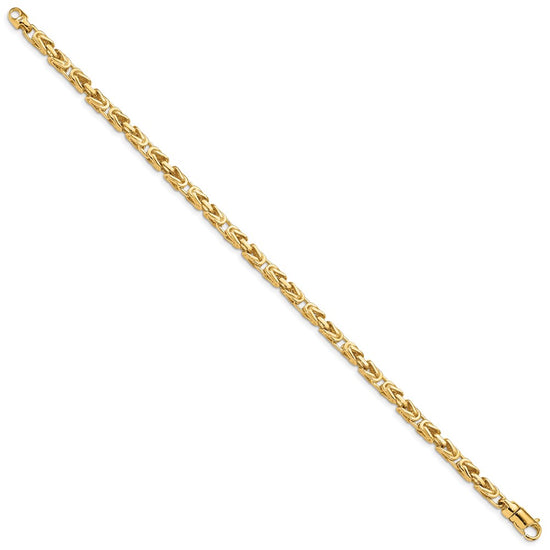 Gold Hand-Polished Byzantine Link Chain