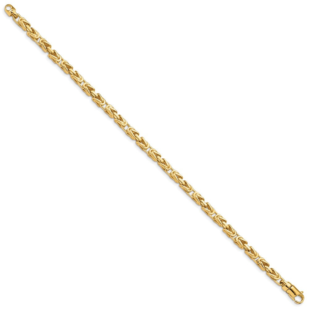 Gold Hand-Polished Byzantine Link Chain