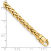 Gold Hand-Polished Flat-Edged Woven Link Chain