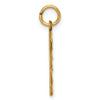 10ky Casted Large Diamond Cut Number 1 Charm